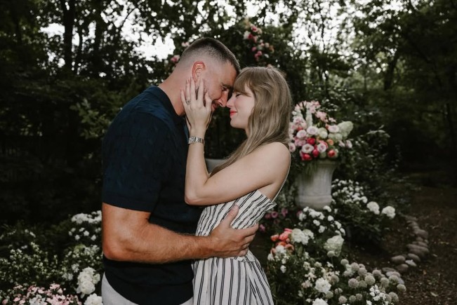 Pertunangan Travis Kelce dan Taylor Swift. (Instagram)